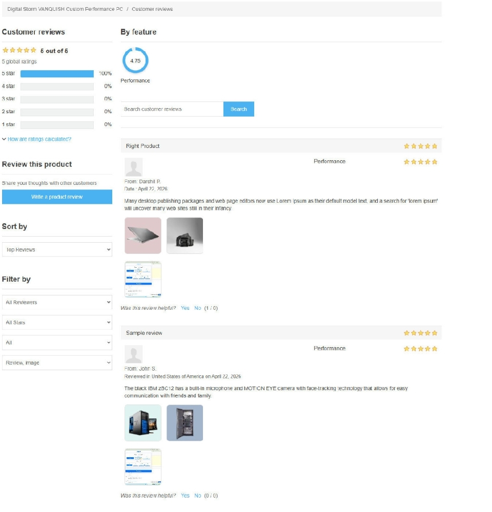 extended product review plugin allows customer to display new page when click on see all review link on pdp page